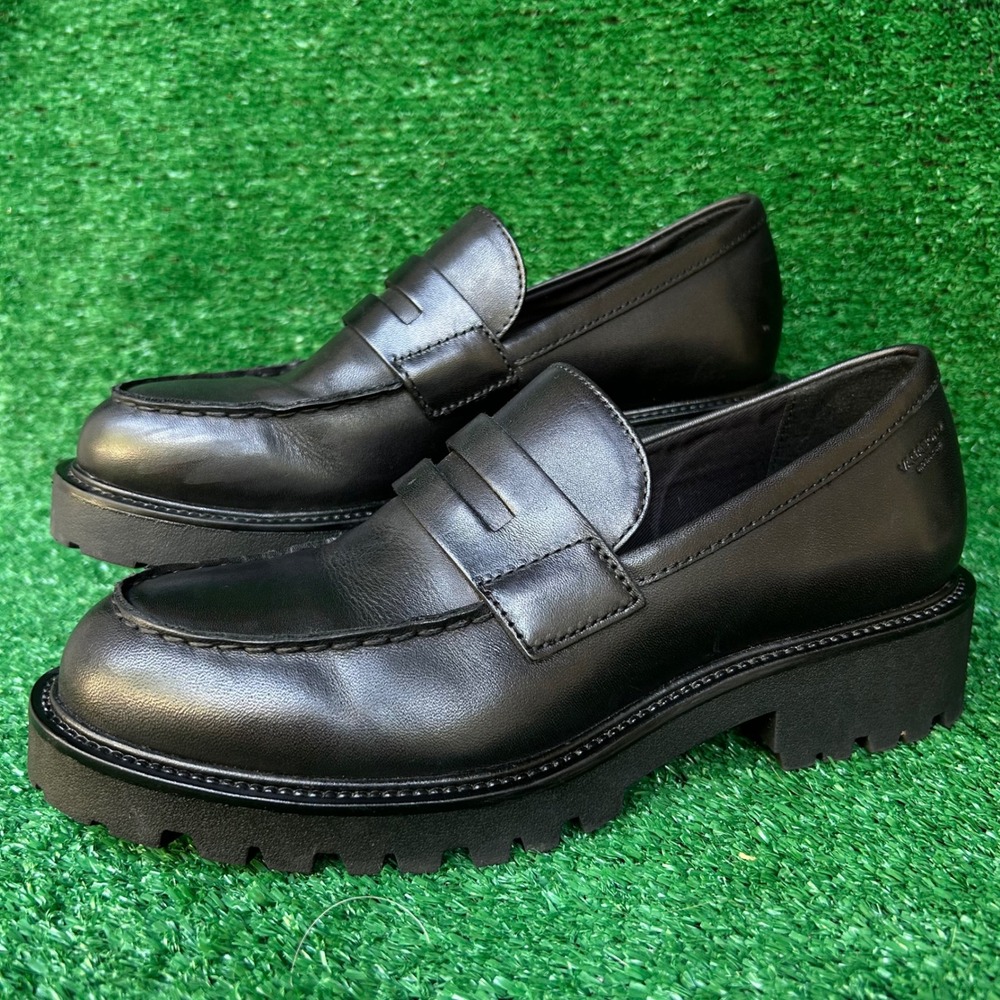 Vagabond Shoemakers Cosmo 2.0 Black Leather Chunky Penny Loafers 5241-301-20 7